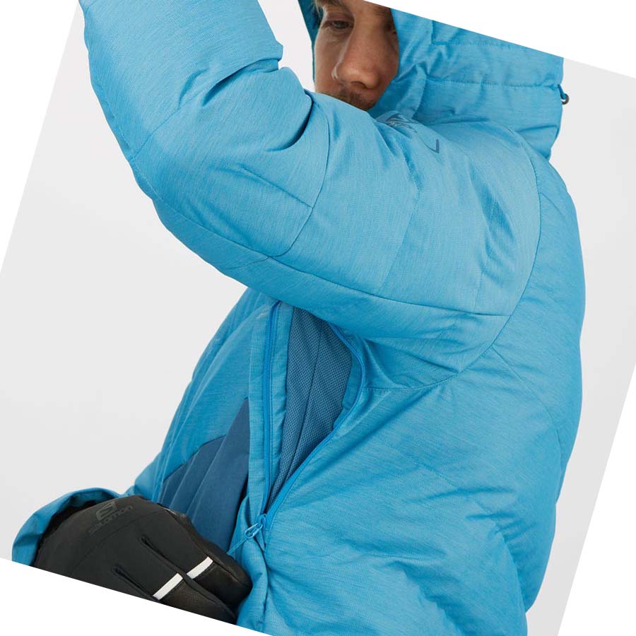 Chaquetas Salomon SNOWSHELTER INSULATED Hombre Azules | MX 3299XYU